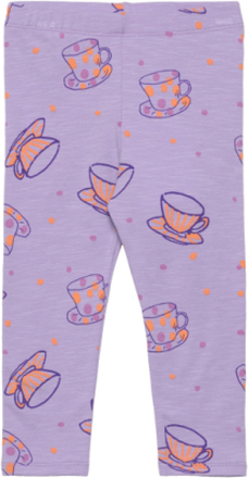 Sgbpaula Teacups Leggings Bottoms Leggings Purple Soft Gallery