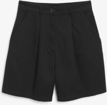 High waist tailored shorts - Black