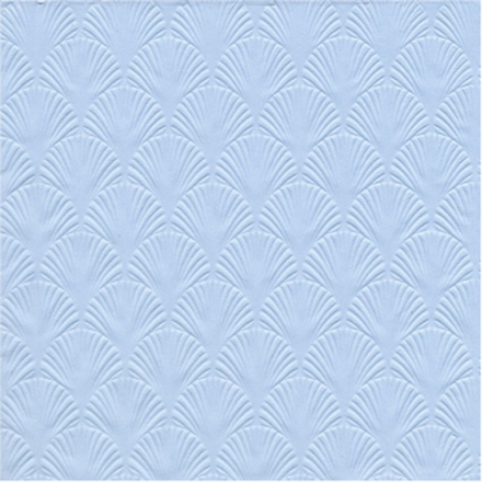 32x Luxe 3-laags servetten met patroon ijs blauw 33 x 33 cm