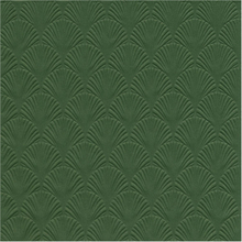 16x Luxe 3-laags servetten met patroon donker groen 33 x 33 cm