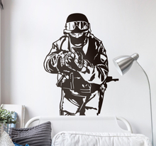 Silhouette sticker SWAT soldaat