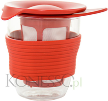 Kubek do herbaty Hario Handy tea maker 200ml - czerwony