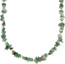 Capri St Neck 42 Accessories Jewellery Necklaces Pearl Necklaces Grønn SNÖ Of Sweden*Betinget Tilbud