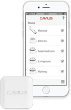 Cavius Smart Alarm Hub med tillgång till kostnadsfri app