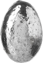 Dekoracja Resin Silver Egg