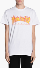 Thrasher - Flame Tee - Hvid - L