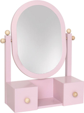 JaBaDaBaDo Sminkespejl / bordspejl med skuffer - rosa