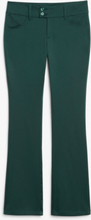 Low waist flared tailored trousers - Green
