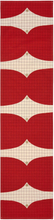 Marimekko Kalendi bordløper 45 cm x 165 cm, gold/red