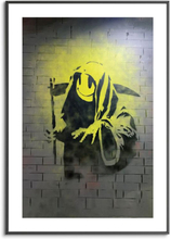 Poster - Grim Reaper smiley face - Banksy (Street-art)