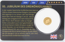 Sammlermünzen Reppa Double Piedfort 85 Jahre Dreikönigsjahr