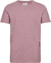 Mouliné O-Neck Tee S/S T-shirts Short-sleeved Rosa Lindbergh*Betinget Tilbud