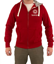 Red hoodie Bidbrain unisex - It fits everyone!