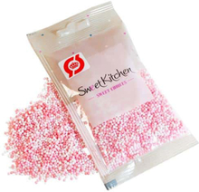 Ekologiskt strössel sockerpärlor rosa mix - SweetKitchen