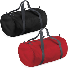 Set van 2x kleine sport/draag tassen 50 x 30 x 26 cm - Zwart en Rood