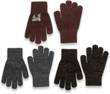 Magic Gloves 3 Pack W. Lurex Accessories Gloves & Mittens Gloves Multi/patterned Mikk-line