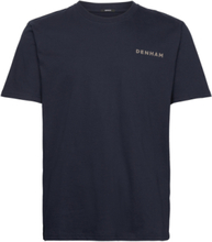 "Mens Shirt T-Shirt 1/2 Sleeve Tops T-Kortærmet Skjorte Navy Denham"
