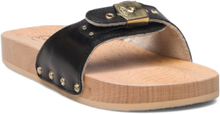 Sl Pescura Flat Original Black Shoes Mules & Slip-ins Flat Mules Svart Scholl*Betinget Tilbud