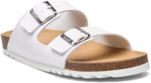 Sl Julien Pu Leather White Shoes Summer Shoes Sandals Hvit Scholl*Betinget Tilbud