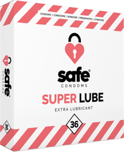Safe Condoms: Super Lube, Extra Lubricant, 36-pack