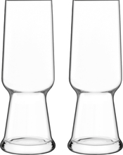 Ølglass Pilsner Birrateque 54 Cl 2 Stk. Klar Home Tableware Glass Beer Glass Nude Luigi Bormioli*Betinget Tilbud