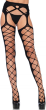 Net opaque stockings O/S
