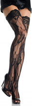 Rose Lace Thigh Highs O/S