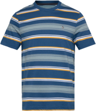 Jrsy Yd Fash Tee Eng Tops T-shirts Short-sleeved Blue Original Penguin