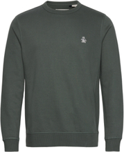 L/S Sticker Pete Fle Tops Sweatshirts & Hoodies Sweatshirts Green Original Penguin