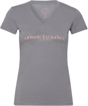 T-Shirt Tops T-shirts & Tops Short-sleeved Grey Armani Exchange