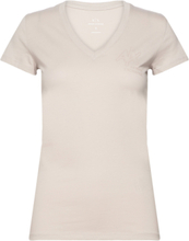 T-Shirt Tops T-shirts & Tops Short-sleeved Beige Armani Exchange