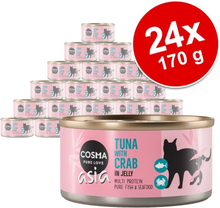 Sparpaket Cosma Asia in Jelly 24 x 170 g - Thunfisch & Krebsfleisch