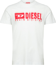 "T-Diegor-L6 T-Shirt Tops T-Kortærmet Skjorte White Diesel"