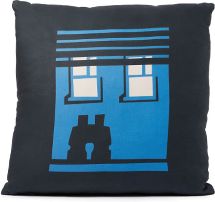 Hitchcock Rear Window Silhouette Square Cushion - 60x60cm - Soft Touch