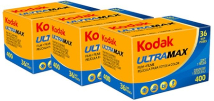 Kodak UltraMax 135-film 36 bilder med färg ISO 400 3-pack