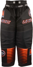 Unihoc Goalie Pants Inferno Black/Neon Orange JR 140 cl