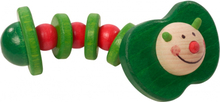 Walter appelworm hout 11 cm groen/rood