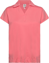 "Anzio Cap Polo Shirt Sport T-shirts & Tops Polos Pink Daily Sports"