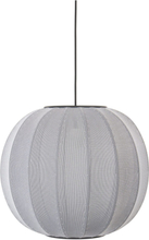 Knit-Wit 45 Round Pendant Home Lighting Lamps Ceiling Lamps Pendant Lamps Grey Made By Hand