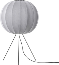 Knit-Wit 60 Round Floor Medium Home Lighting Lamps Floor Lamps Grey Made By Hand