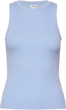 Objjamie S/L Tank Top Noos Tops T-shirts & Tops Sleeveless Blue Object