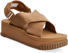 Fiesta Platform Shoes Summer Shoes Sandals Brun Shaka*Betinget Tilbud