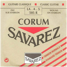 Savarez 505R Corum A5 løs spansk gitar-streng, rød