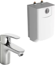 Håndvaskarmatur I Krom Med 5 Liters Vandvarmer Håndvaskarmaturer