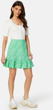 Pieces Nya HW Skirt Irish Green AOP:Flow XL
