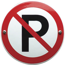 Bord verboden te parkeren
