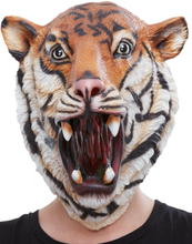 Heltäckande Tiger Latexmask