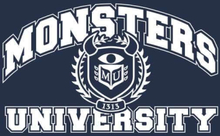 Monsters Inc. Monsters University Student Men's T-Shirt - Navy - M - Navy