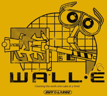 Wall-E Clean Up Crew Men's T-Shirt - Mustard - L