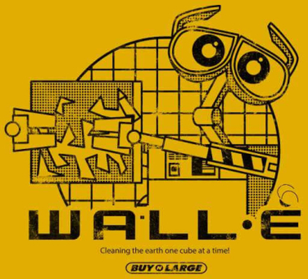 Wall-E Clean Up Crew Men's T-Shirt - Mustard - XL